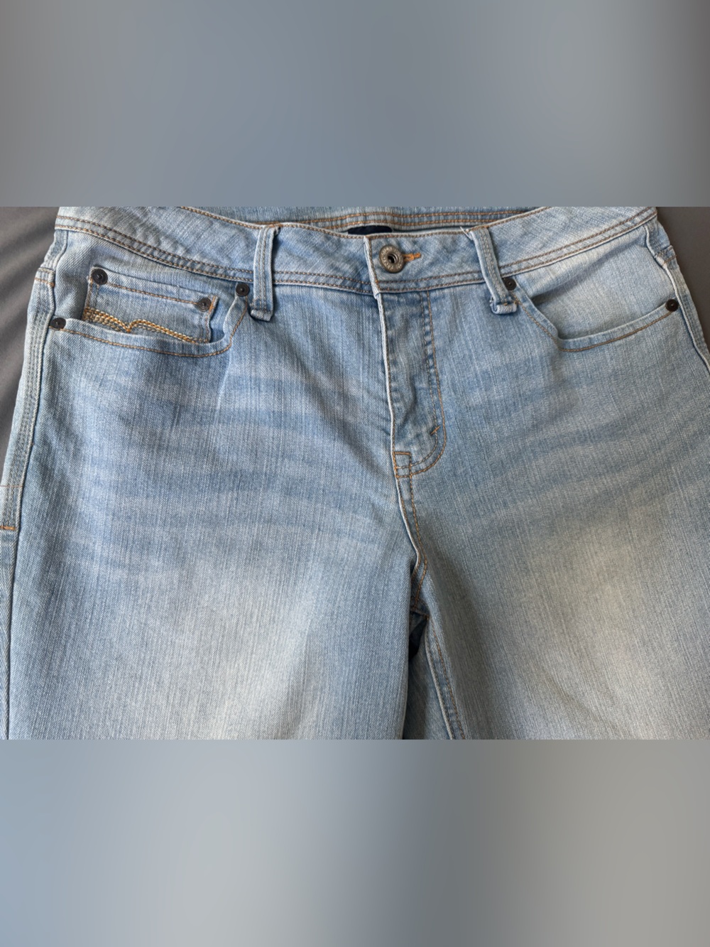 Faded Glory Light Wash Denim Jeans Women's Size 14 - Picture 4 of 7